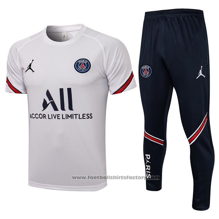 Tracksuit Paris Saint-Germain Short Sleeve 2021-2022 White